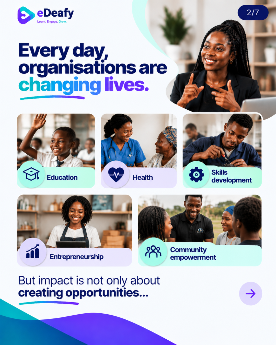 Everyday, organisations are changing lives.