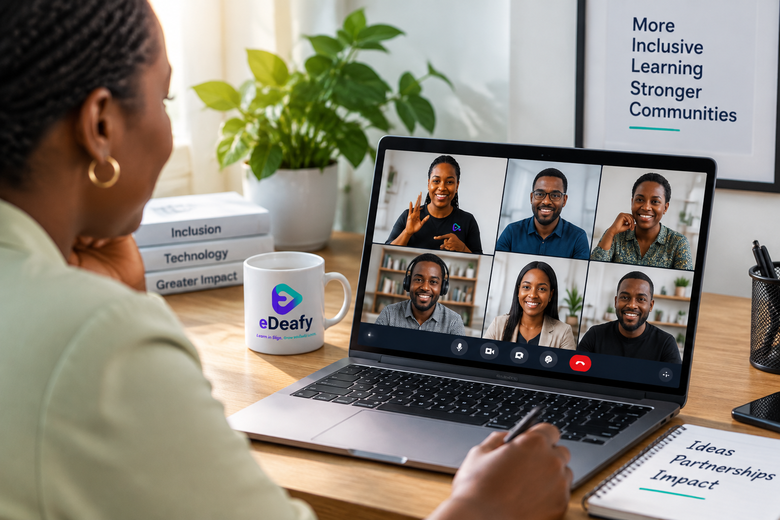 An eDeafy online inclusion conversation with organisation professionals